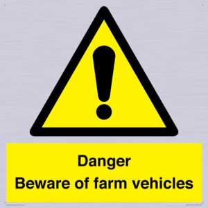 WV12104: Danger Beware of farm vehicles