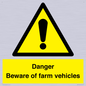 WV12104: Danger Beware of farm vehicles