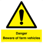 WV12104: Danger Beware of farm vehicles