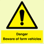 WV12104: Danger Beware of farm vehicles