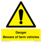 WV12104: Danger Beware of farm vehicles