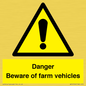 WV12104: Danger Beware of farm vehicles