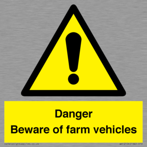 WV12104: Danger Beware of farm vehicles