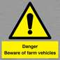 WV12104: Danger Beware of farm vehicles