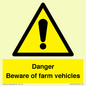 WV12104: Danger Beware of farm vehicles