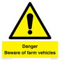 WV12104: Danger Beware of farm vehicles