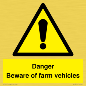 WV12104: Danger Beware of farm vehicles