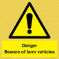 WV12104: Danger Beware of farm vehicles