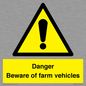 WV12104: Danger Beware of farm vehicles