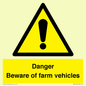 WV12104: Danger Beware of farm vehicles