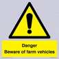 WV12104: Danger Beware of farm vehicles