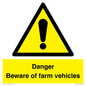 WV12104: Danger Beware of farm vehicles