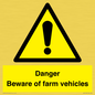 WV12104: Danger Beware of farm vehicles