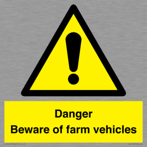 WV12104: Danger Beware of farm vehicles