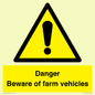 WV12104: Danger Beware of farm vehicles