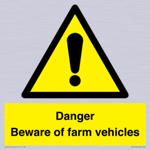 WV12104: Danger Beware of farm vehicles