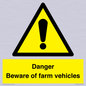 WV12104: Danger Beware of farm vehicles