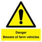 WV12104: Danger Beware of farm vehicles