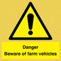 WV12104: Danger Beware of farm vehicles