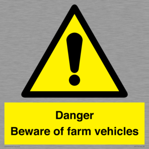 WV12104: Danger Beware of farm vehicles