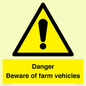 WV12104: Danger Beware of farm vehicles