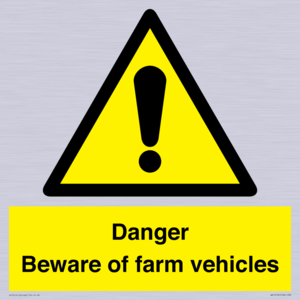 WV12104: Danger Beware of farm vehicles
