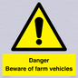 WV12104: Danger Beware of farm vehicles