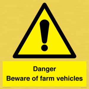 WV12104: Danger Beware of farm vehicles