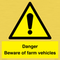 WV12104: Danger Beware of farm vehicles