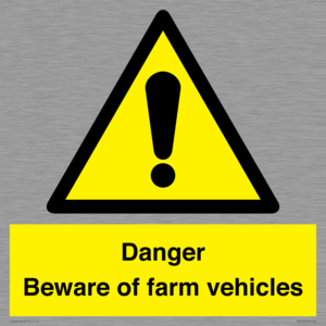 WV12104: Danger Beware of farm vehicles