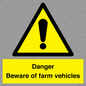 WV12104: Danger Beware of farm vehicles