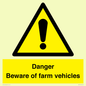 WV12104: Danger Beware of farm vehicles