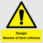 WV12104: Danger Beware of farm vehicles