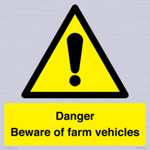 WV12104: Danger Beware of farm vehicles