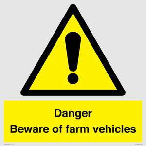 WV12104: Danger Beware of farm vehicles