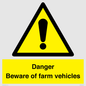 WV12104: Danger Beware of farm vehicles