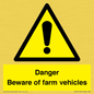 WV12104: Danger Beware of farm vehicles