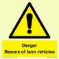 WV12104: Danger Beware of farm vehicles