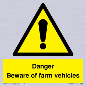 WV12104: Danger Beware of farm vehicles