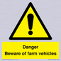 WV12104: Danger Beware of farm vehicles