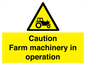 WV12112: Caution Farm machinery in operation