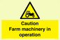 WV12112: Caution Farm machinery in operation