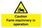 WV12112: Caution Farm machinery in operation
