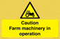 WV12112: Caution Farm machinery in operation