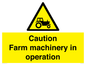 WV12112: Caution Farm machinery in operation