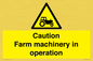 WV12112: Caution Farm machinery in operation