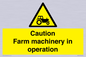 WV12112: Caution Farm machinery in operation
