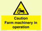 WV12112: Caution Farm machinery in operation
