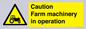 WV12112: Caution Farm machinery in operation