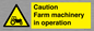 WV12112: Caution Farm machinery in operation